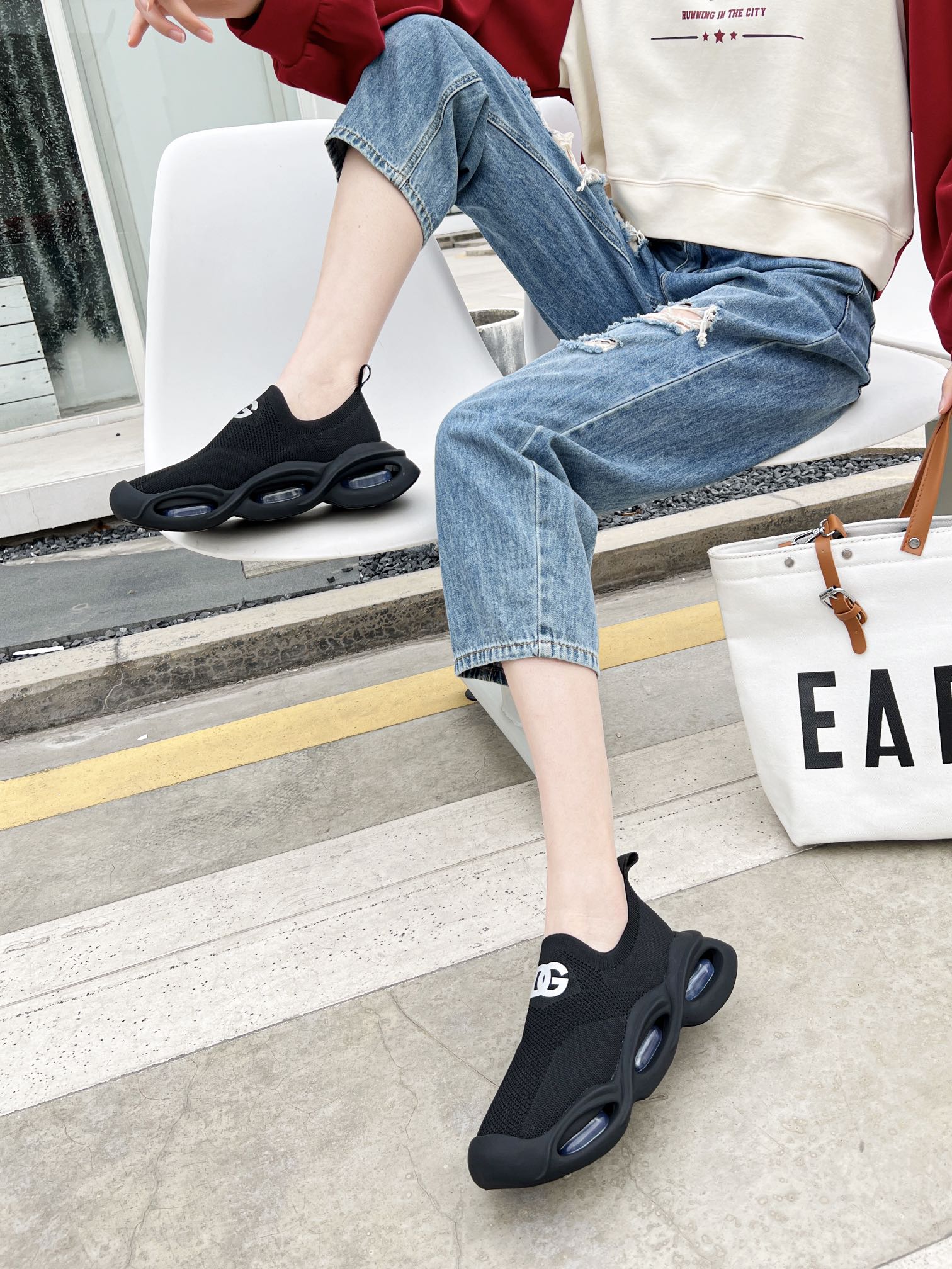 B8159260 Dugarbana D&G Wave Series Couple’s Sneakers with Air Cushions - 图片 6