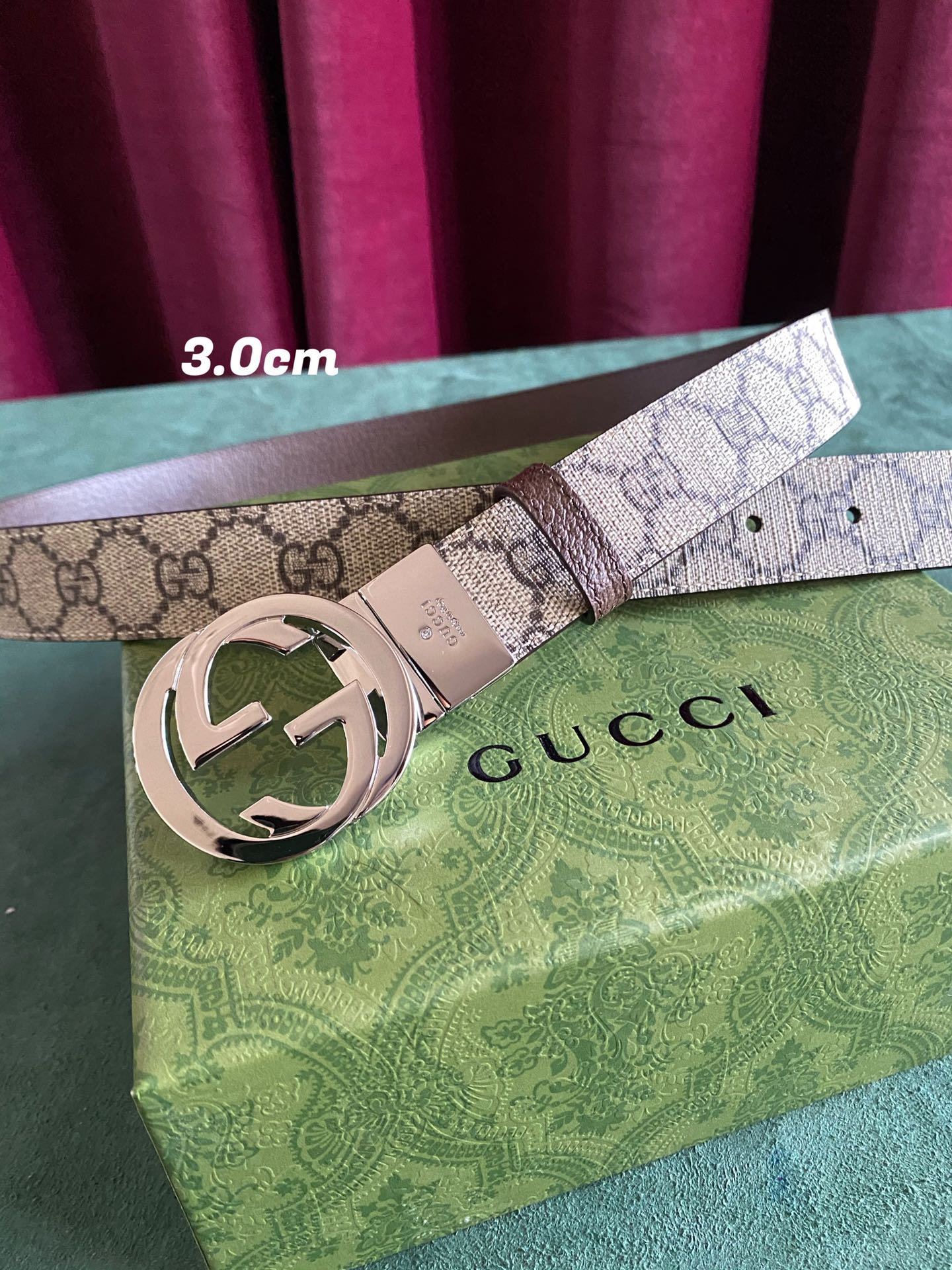 GUCCI古琦3.0宽棕色Supre