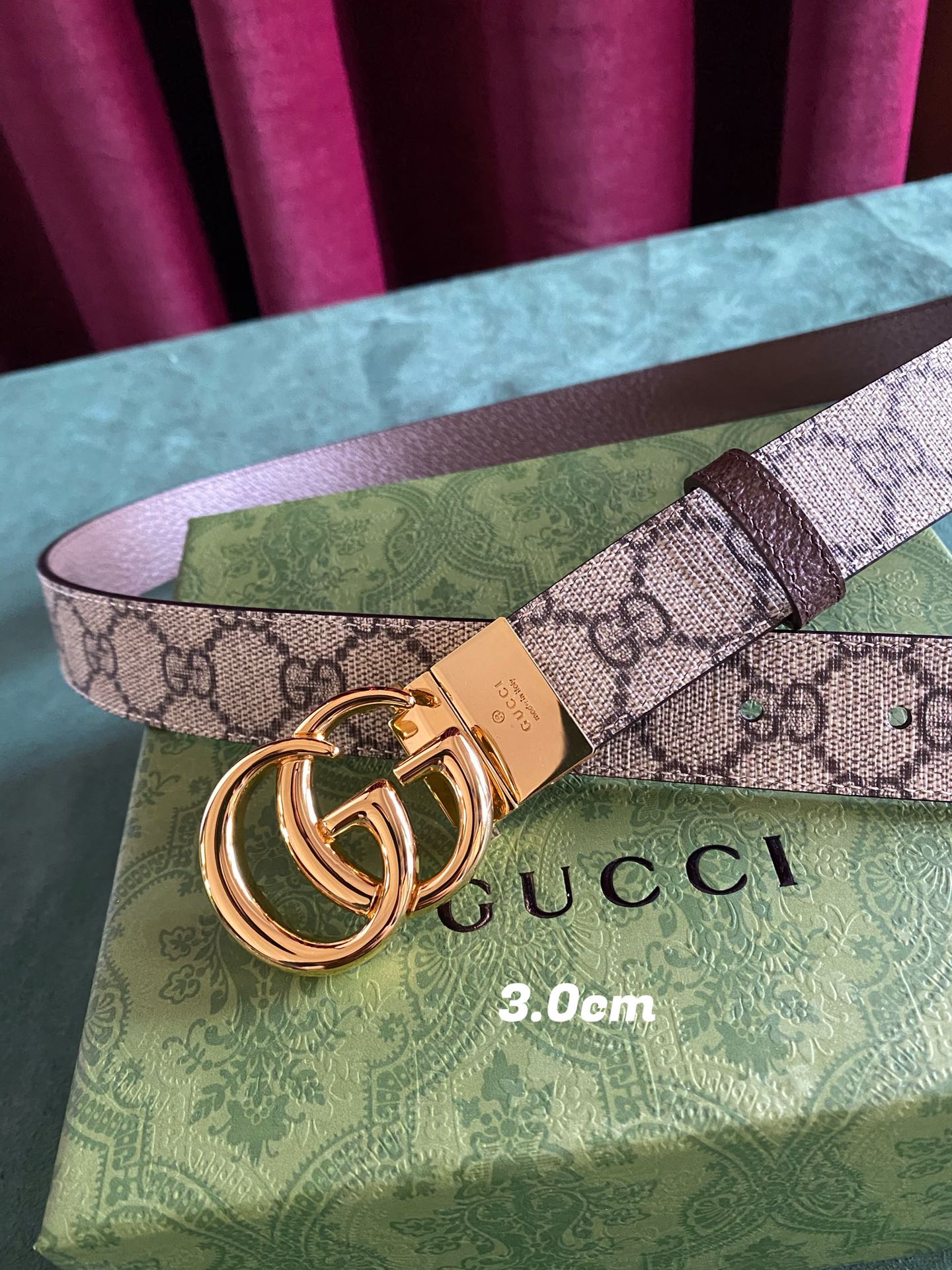 GUCCI古琦3.0宽棕色Supre