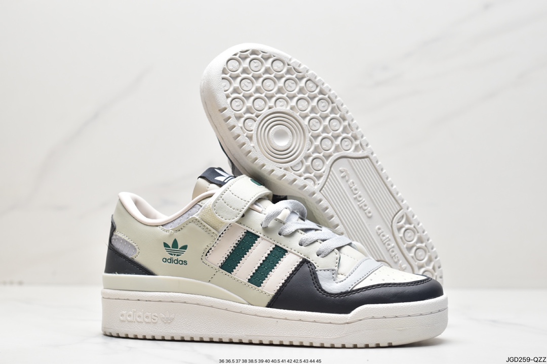 Adidas Clover Originals Forum 84 Low Roman Series Velcro Low Help HQ6938