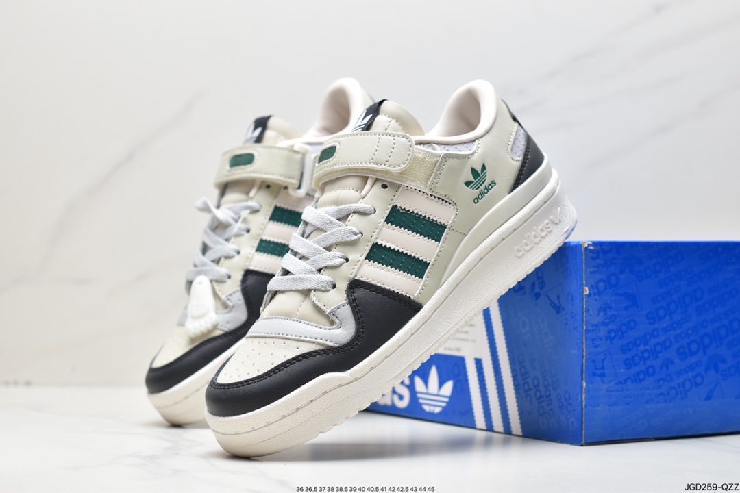 Adidas Clover Originals Forum 84 Low Roman Series Velcro Low Help HQ6938