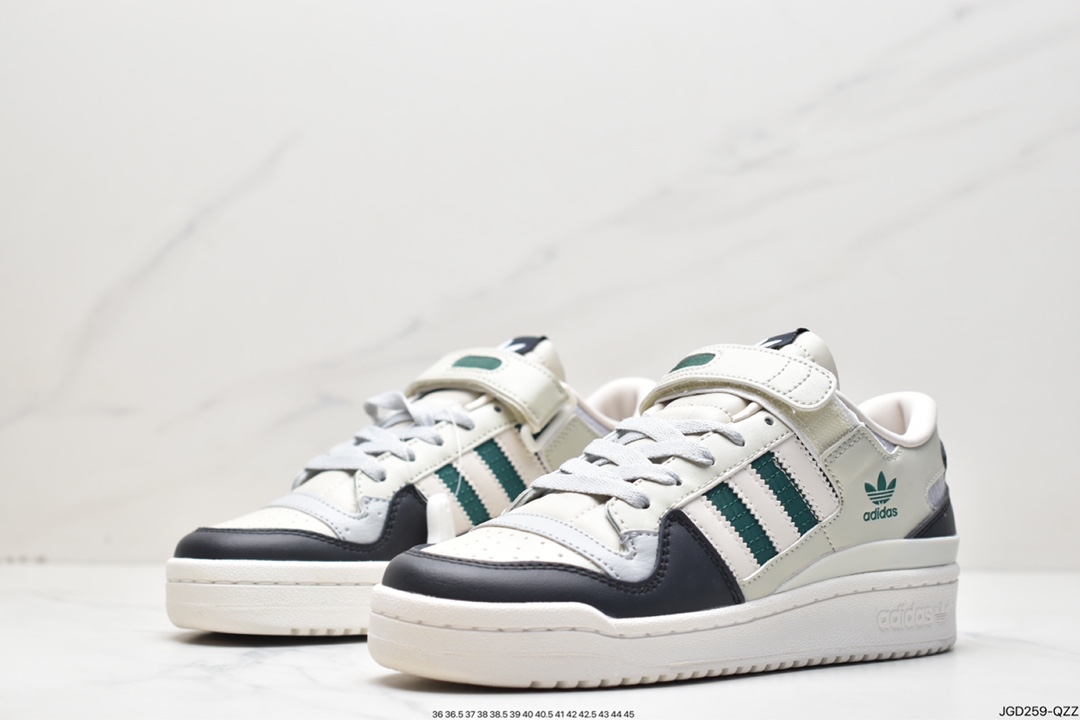 Adidas Clover Originals Forum 84 Low Roman Series Velcro Low Help HQ6938