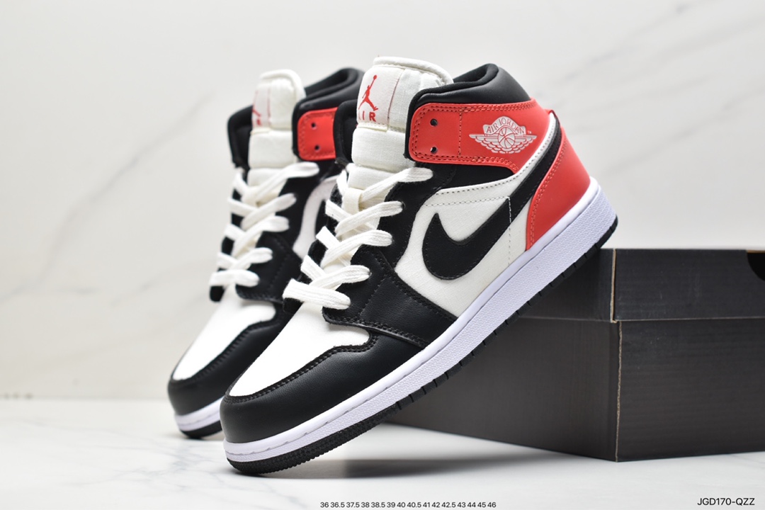 180 乔丹Air Jordan 1 Mid AJ1 乔1 中帮554724-411