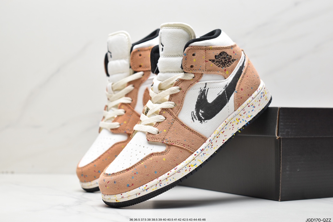 180 乔丹Air Jordan 1 Mid AJ1 乔1 中帮554724-411