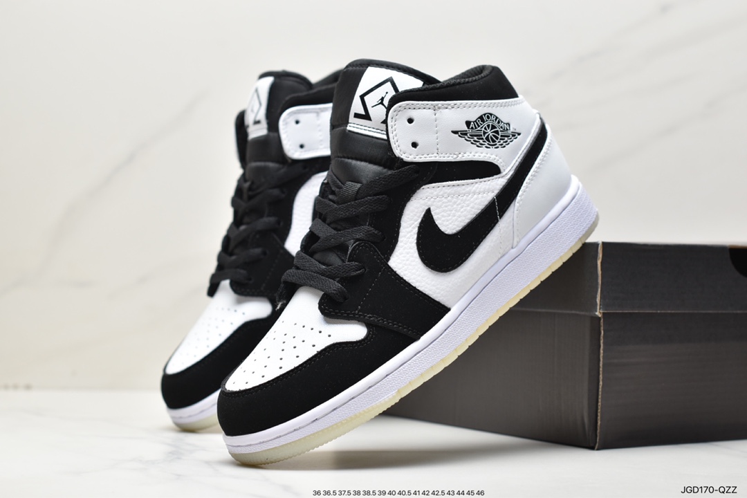 180 乔丹Air Jordan 1 Mid AJ1 乔1 中帮554724-411