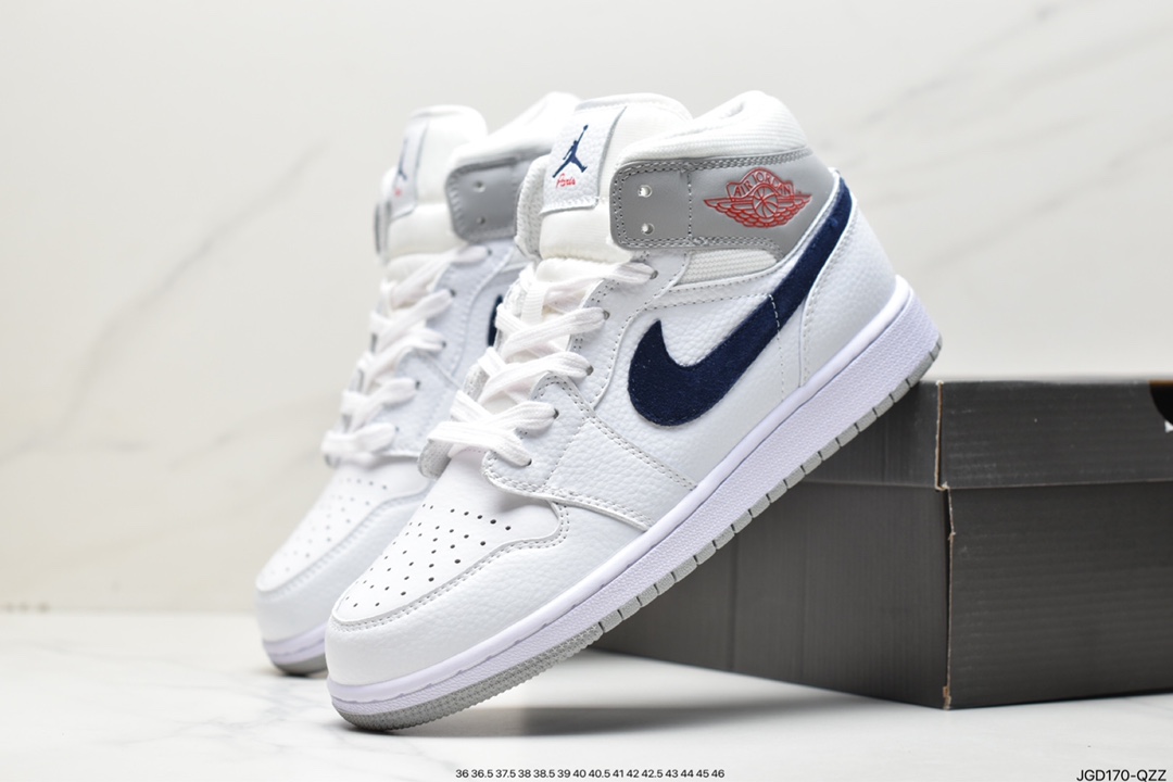 180 乔丹Air Jordan 1 Mid AJ1 乔1 中帮554724-411
