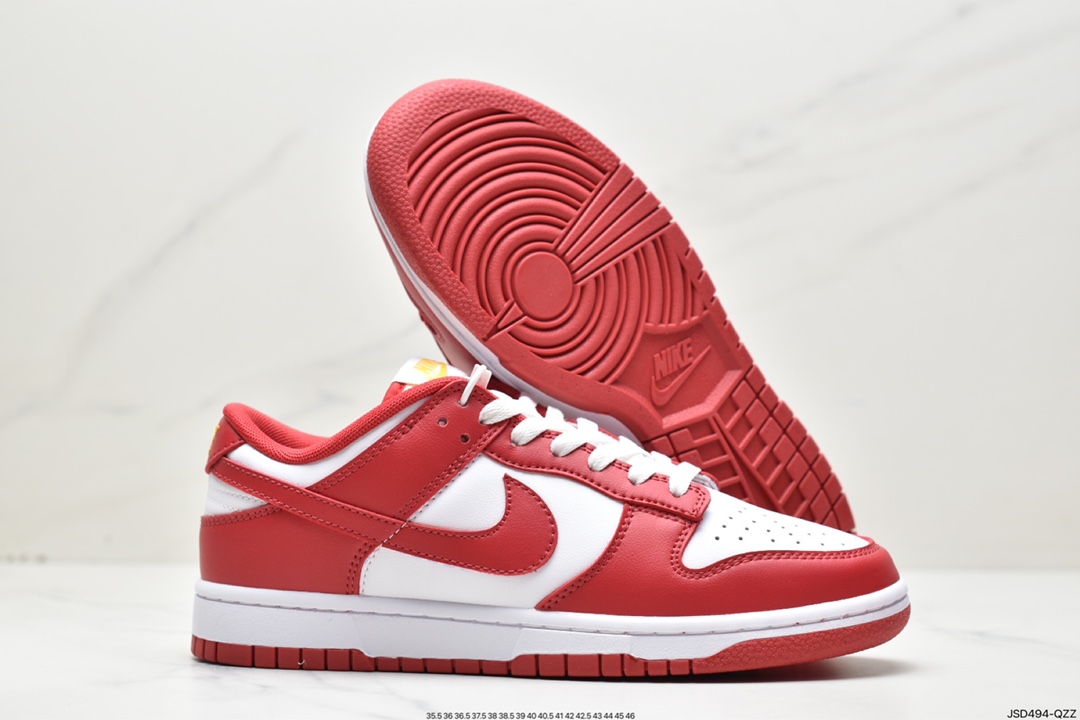 Nike Dunk Low ”Gym Red” Platinum Red Gold Epic Benefit DD1391-602