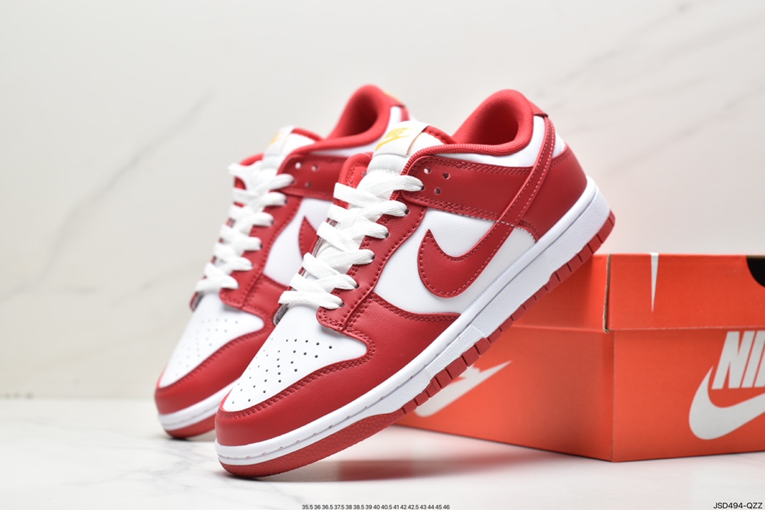 Nike Dunk Low ”Gym Red” Platinum Red Gold Epic Benefit DD1391-602