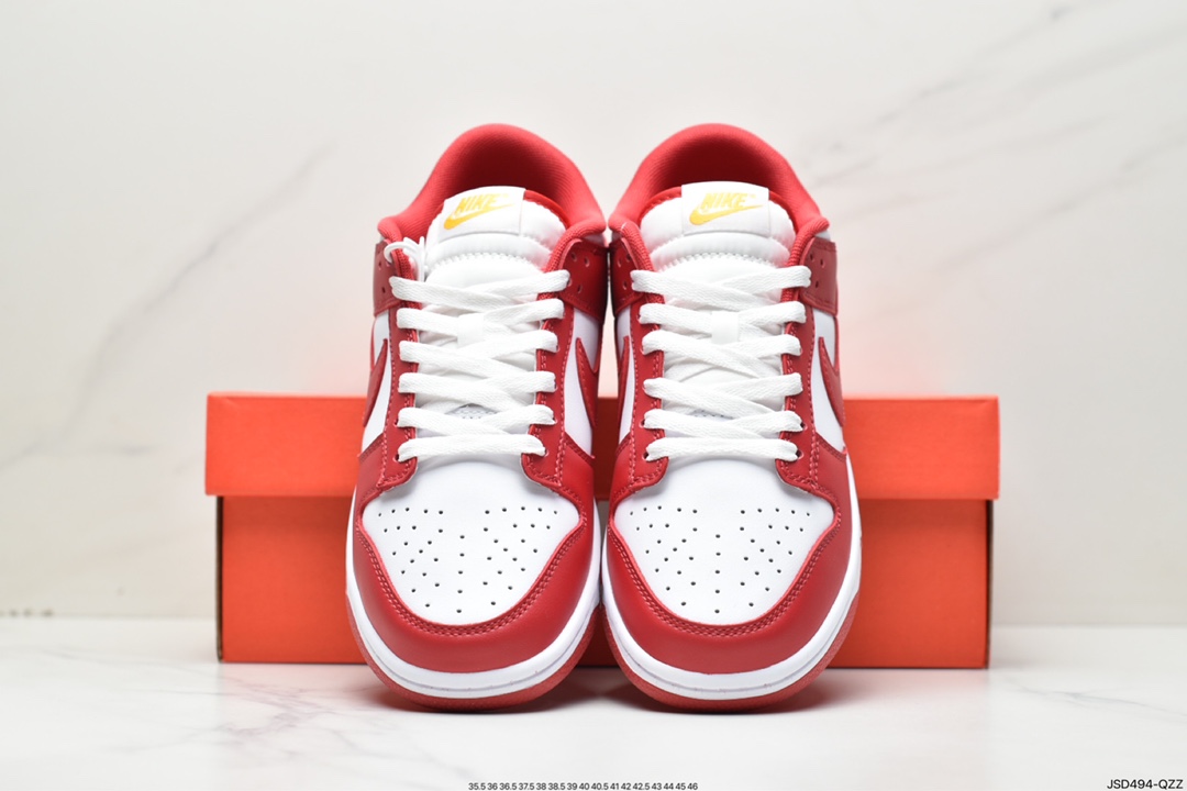 Nike Dunk Low ”Gym Red” Platinum Red Gold Epic Benefit DD1391-602