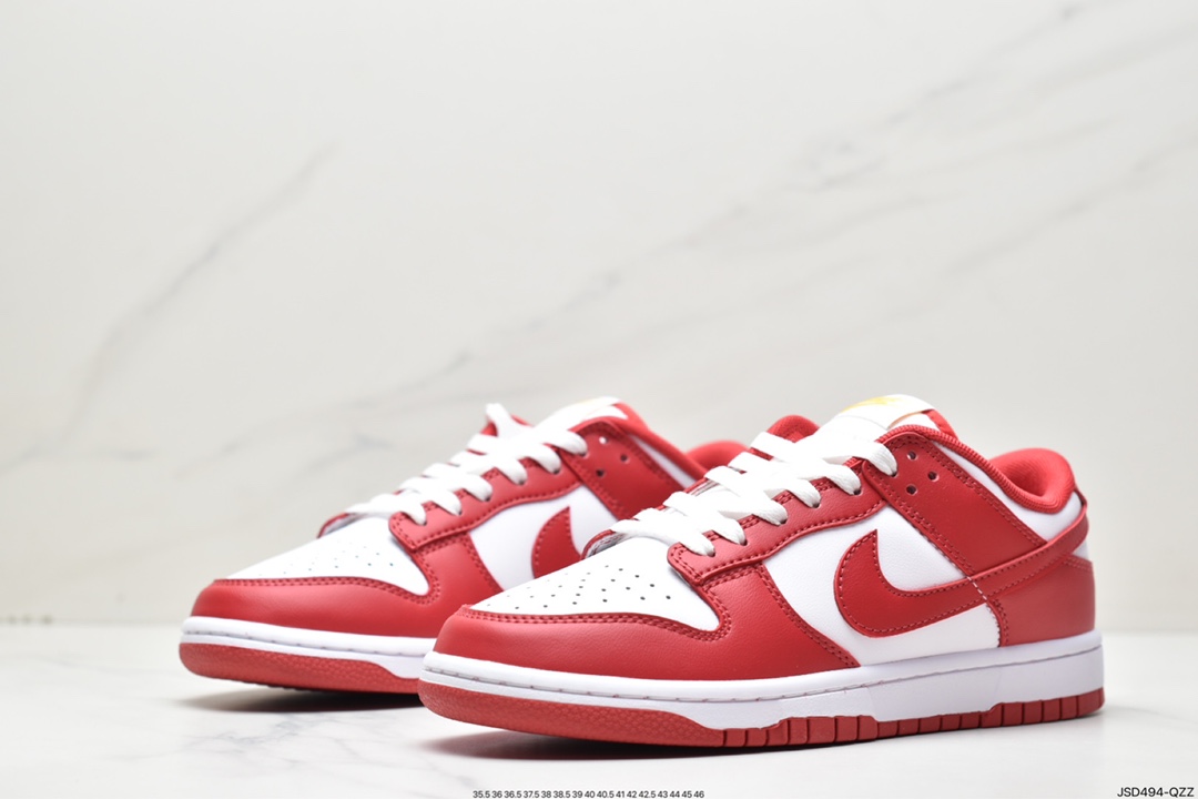 Nike Dunk Low ”Gym Red” Platinum Red Gold Epic Benefit DD1391-602