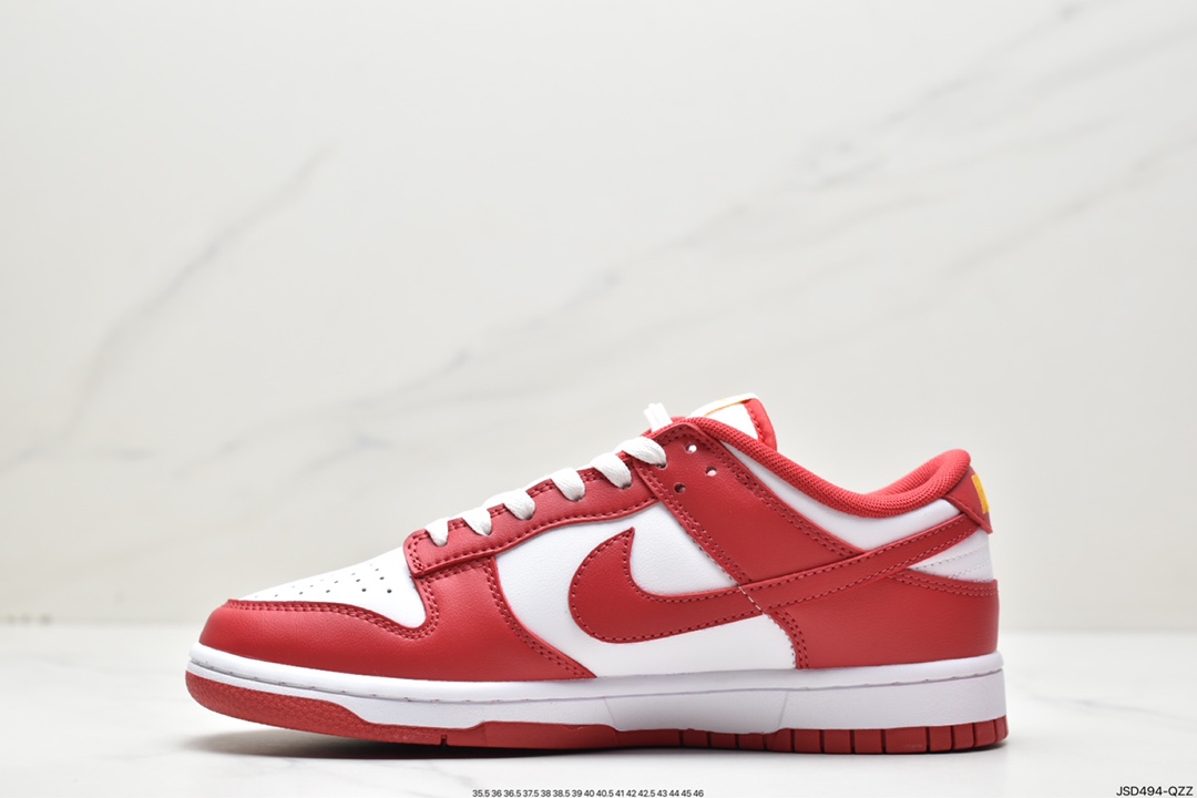 Nike Dunk Low ”Gym Red” Platinum Red Gold Epic Benefit DD1391-602