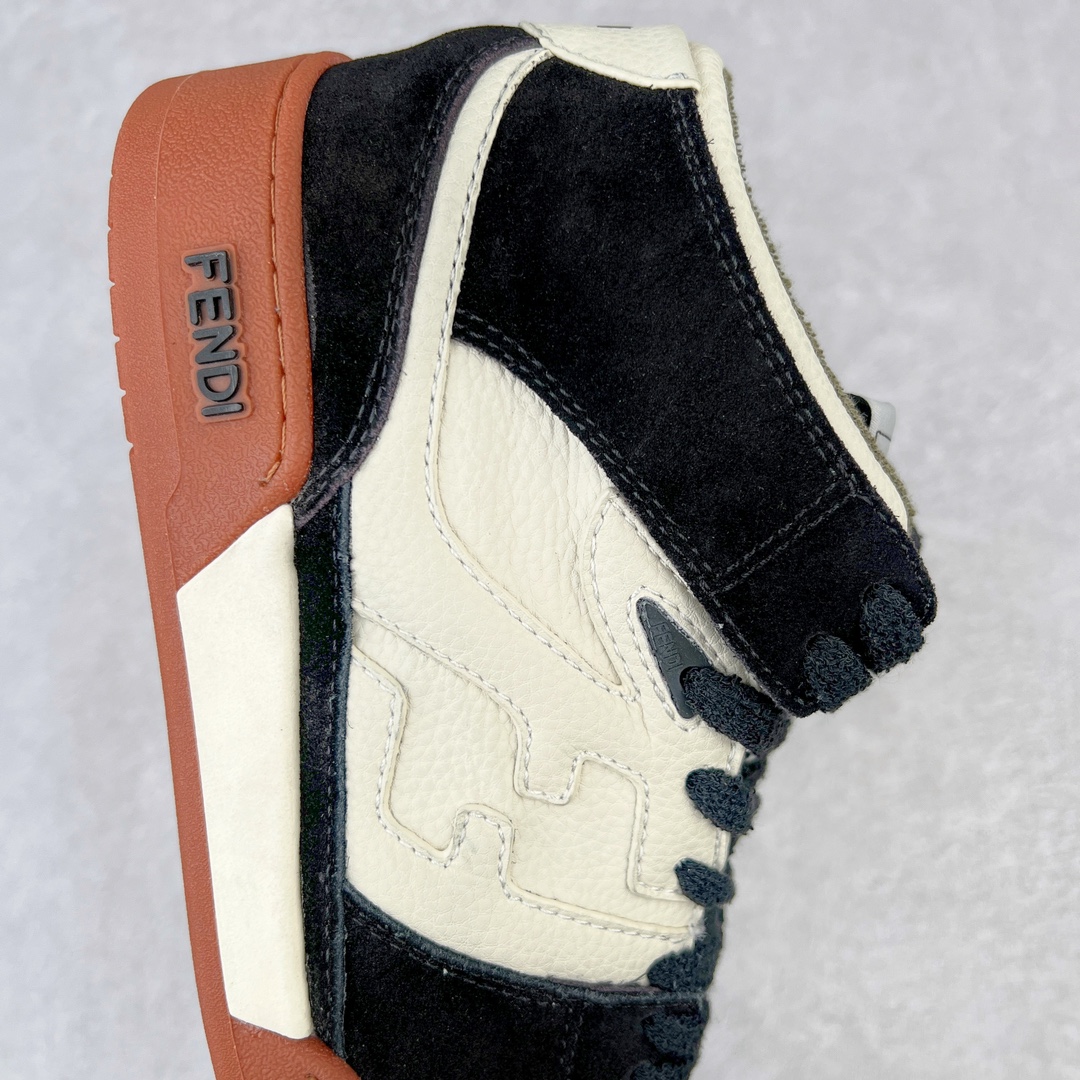 图片[6]-＃S版纯原 FENDI 芬迪 Match sneaters高帮运动鞋 独家定制 全身20几个细节点全部做到一致还原 吊打市面所有版本 独家原装套装配件官方同源 渠道原装订单 全套专柜包装物及配件#鞋底嵌入核心防伪芯片感应装置 FENDI芬迪match最新爆款情侣款运动鞋板鞋原版购入 高工艺无缝细空胶技术 贴楦误差0.05mm,鞋底采用固特异内外锁死工艺 最大限度弯折永不开胶 原鞋一致效果环保无味 鞋面采用麂皮和皮革拼接组合 logo内里采用毛巾绒里 上脚超级柔软 轻便 舒适搭配卫衣 尺码：35 36 37 38 39 40 41 42 43 44 45-选品中心