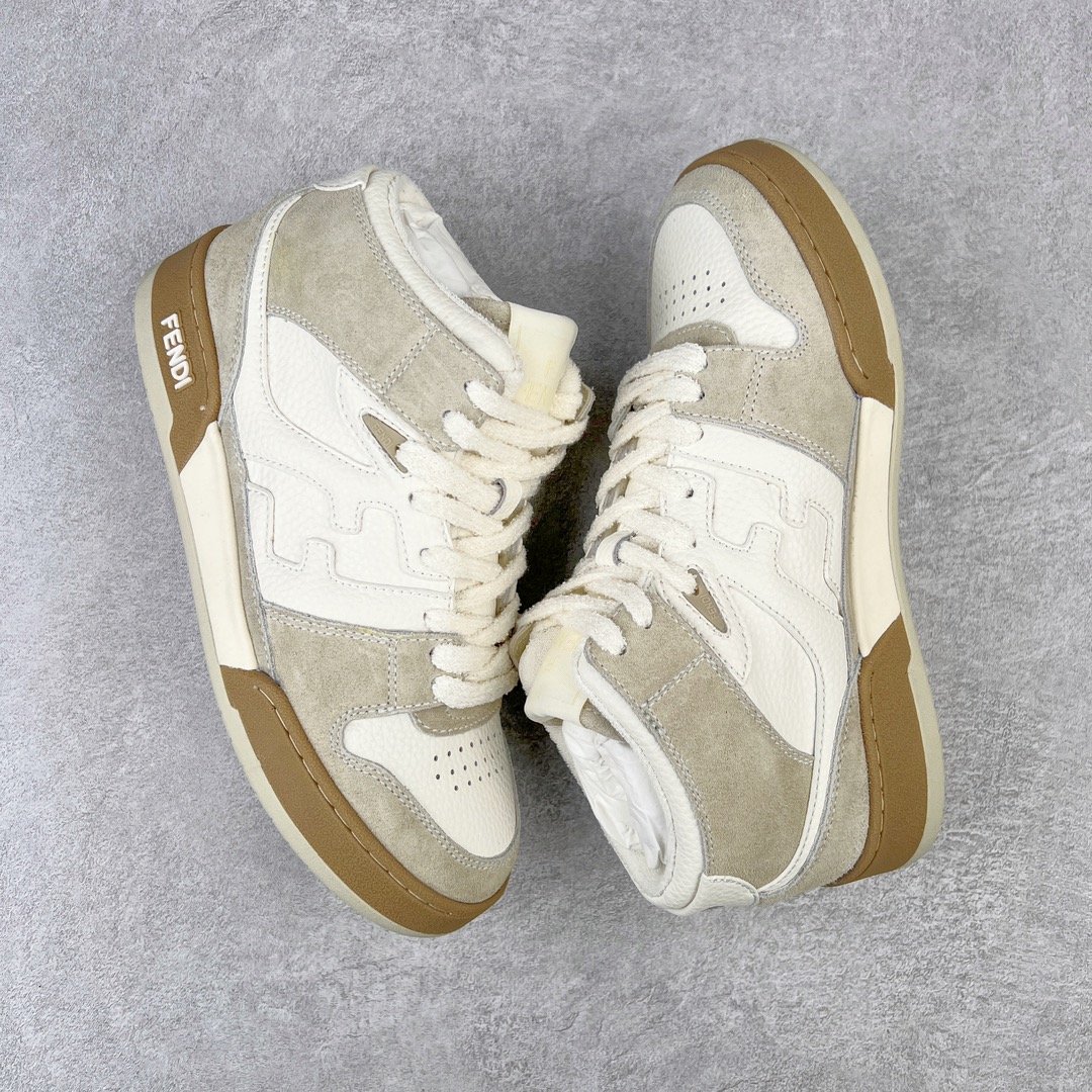 图片[3]-＃S版纯原 FENDI 芬迪 Match sneaters高帮运动鞋 独家定制 全身20几个细节点全部做到一致还原 吊打市面所有版本 独家原装套装配件官方同源 渠道原装订单 全套专柜包装物及配件#鞋底嵌入核心防伪芯片感应装置 FENDI芬迪match最新爆款情侣款运动鞋板鞋原版购入 高工艺无缝细空胶技术 贴楦误差0.05mm,鞋底采用固特异内外锁死工艺 最大限度弯折永不开胶 原鞋一致效果环保无味 鞋面采用麂皮和皮革拼接组合 logo内里采用毛巾绒里 上脚超级柔软 轻便 舒适搭配卫衣 尺码：35 36 37 38 39 40 41 42 43 44 45-选品中心