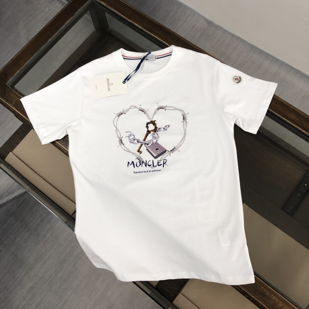 🔥 (Algodón puro lavado sin deformación) Mon*cler Nuevo lanzamiento, camiseta de algodón puro de la colección boutique.…