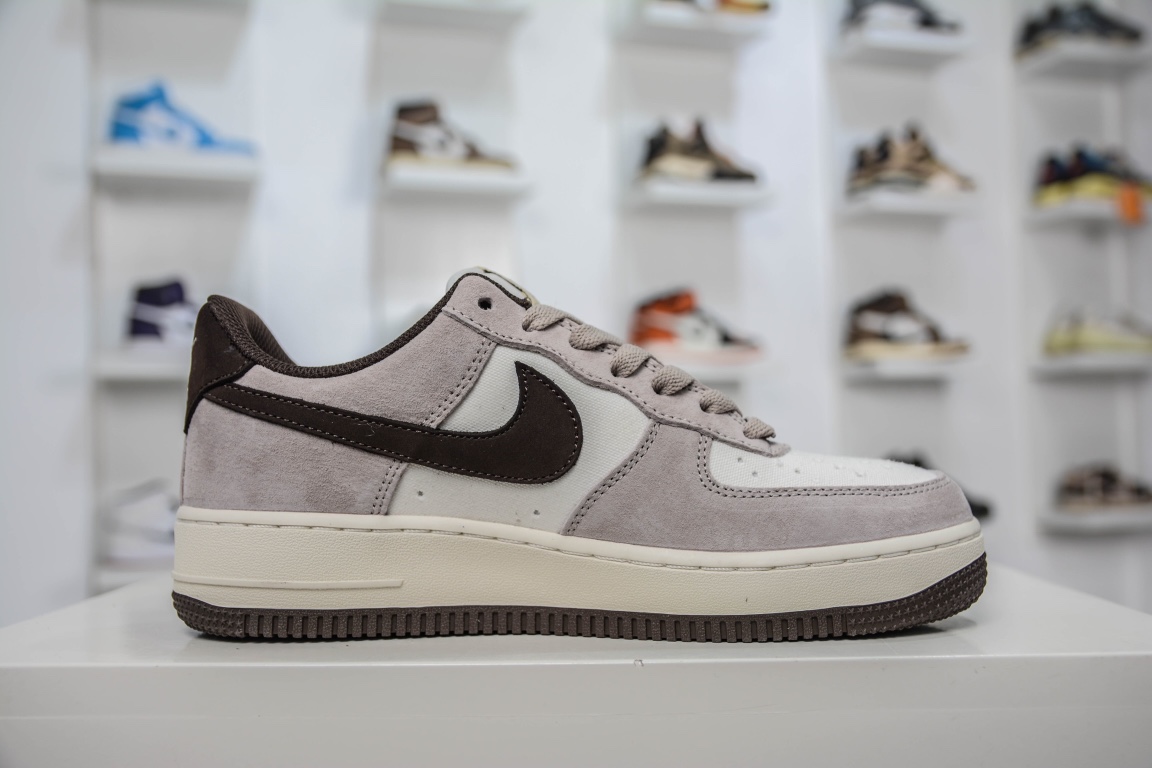 240 Nike Air Force 1 Low 07 灰棕 空军一号低帮休闲板鞋 NT9988-918