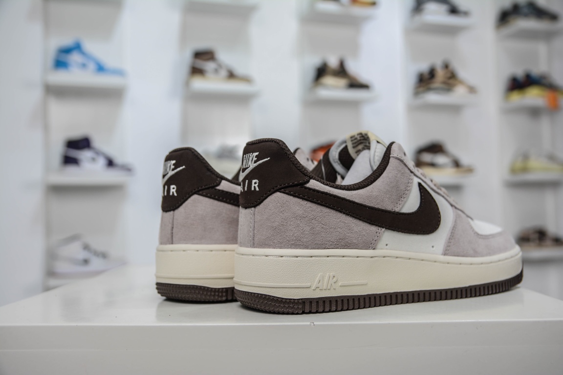 240 Nike Air Force 1 Low 07 灰棕 空军一号低帮休闲板鞋 NT9988-918