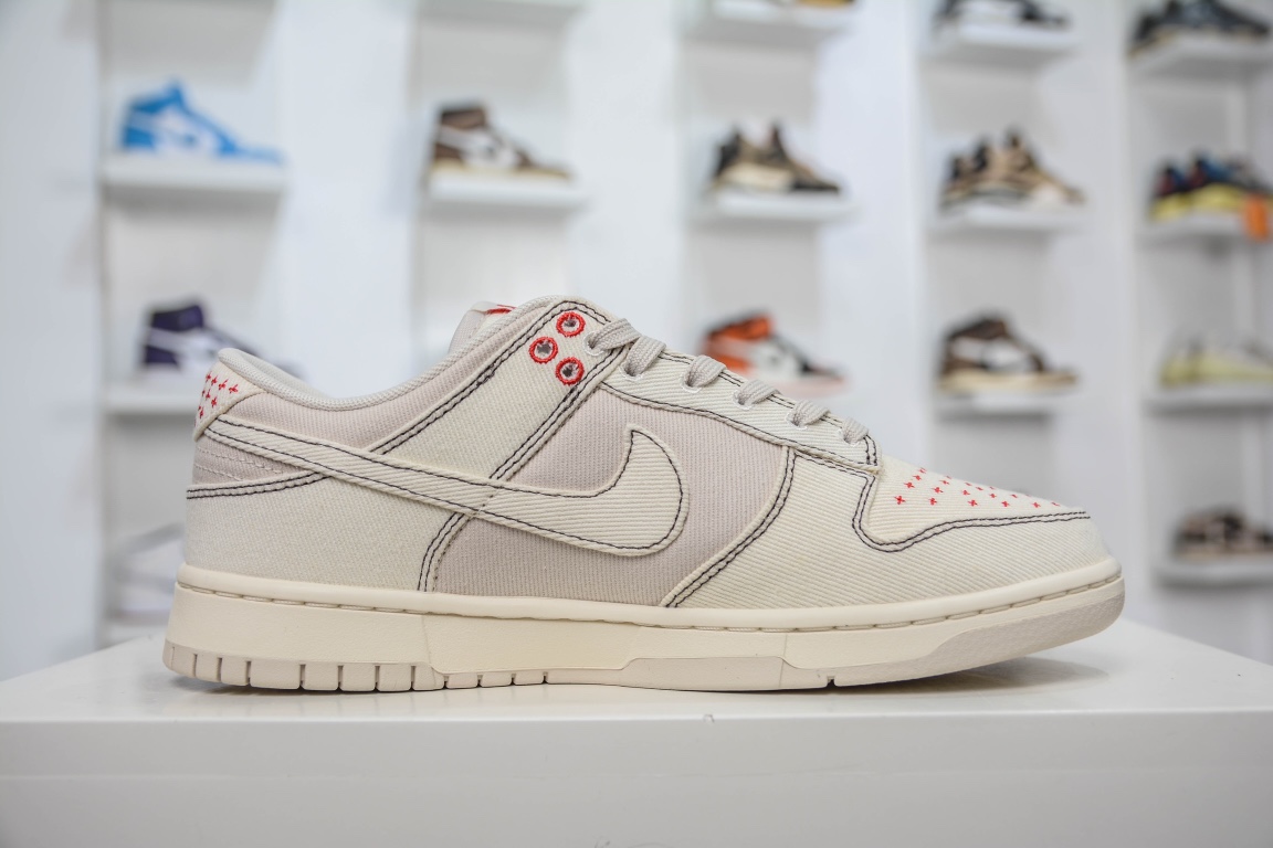 280 Nike SB Dunk Low 丹宁白红满天星 DV0834-100