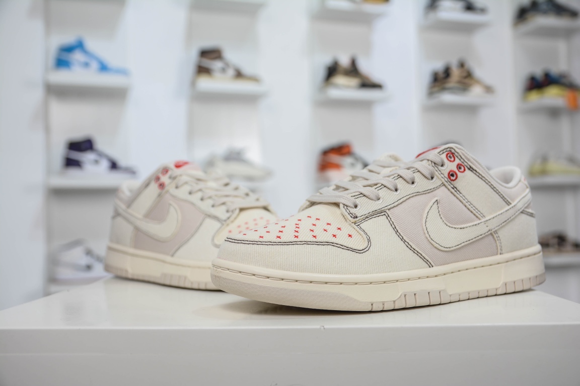 280 Nike SB Dunk Low 丹宁白红满天星 DV0834-100