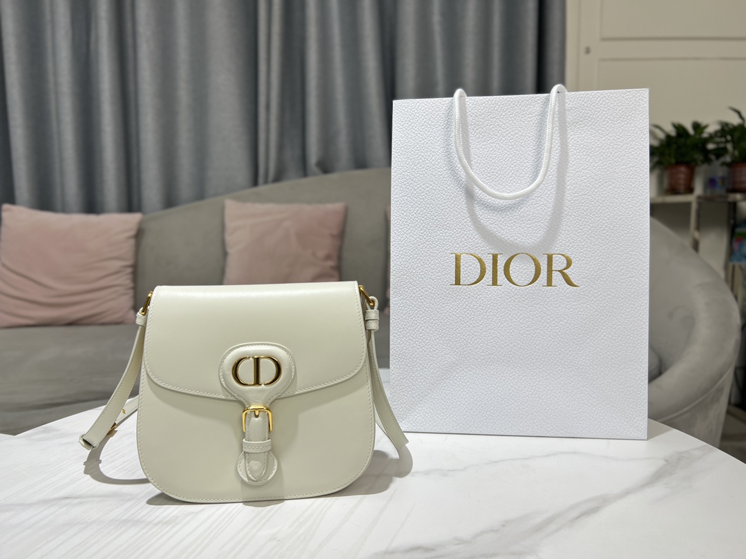 Dior Bags Handbags Gold White Vintage Cowhide