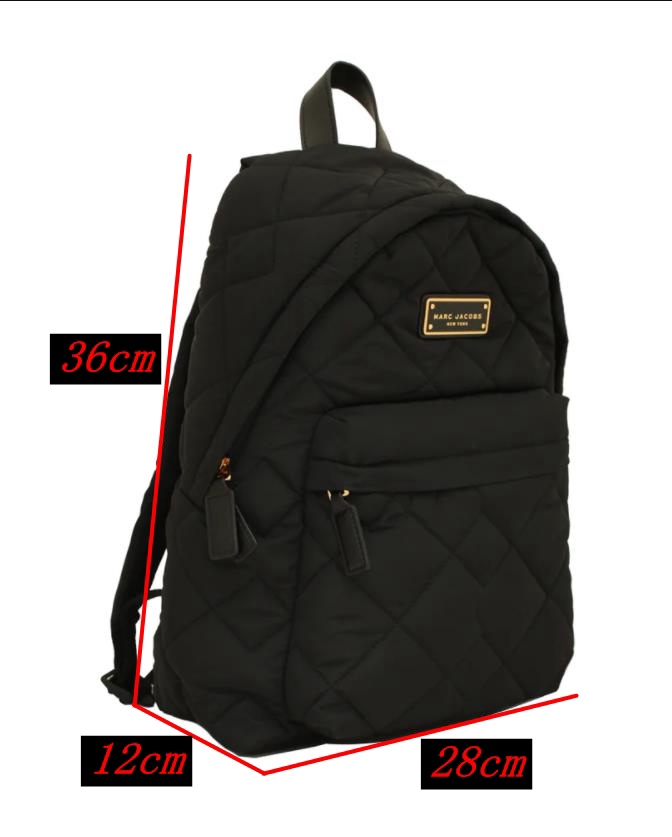 Marc Jacobs ～MARC JACOBS 大号 BACKPACK 纯色双肩包背包尺寸大号28×12×36