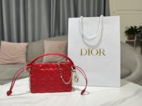 Dior Bags Handbags Red Sheepskin Lady Chains