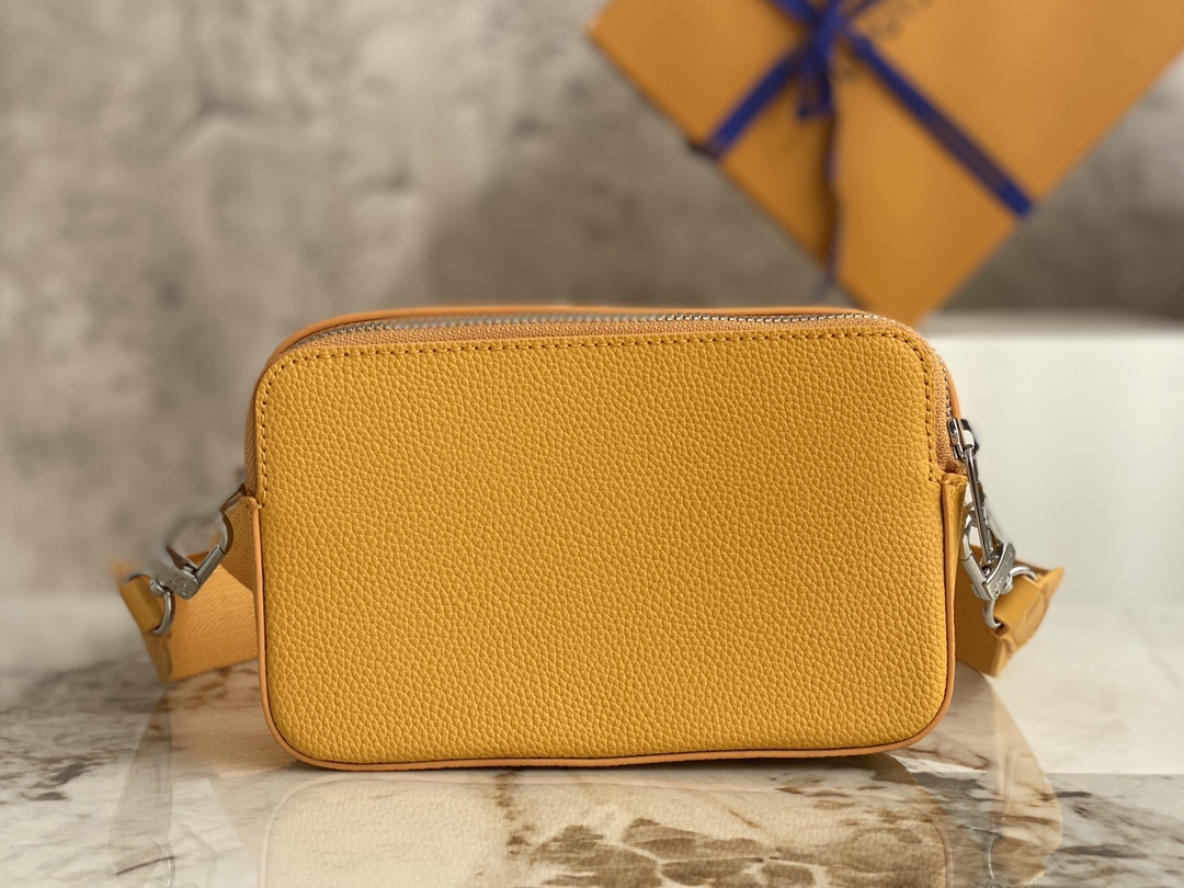 M59161 Yellow All-Leather Box Bag Series - Bag 5