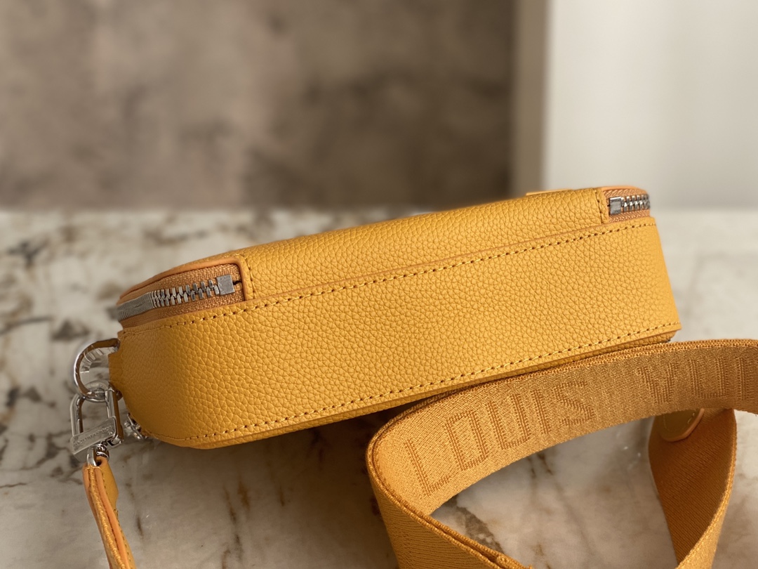 M59161 Yellow All-Leather Box Bag Series - Bag 6