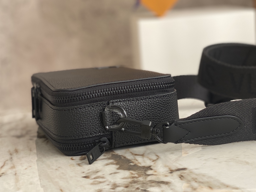 Top-Tier Original Quality] M59161 Black All-Leather Box Bag Series - Bag 5