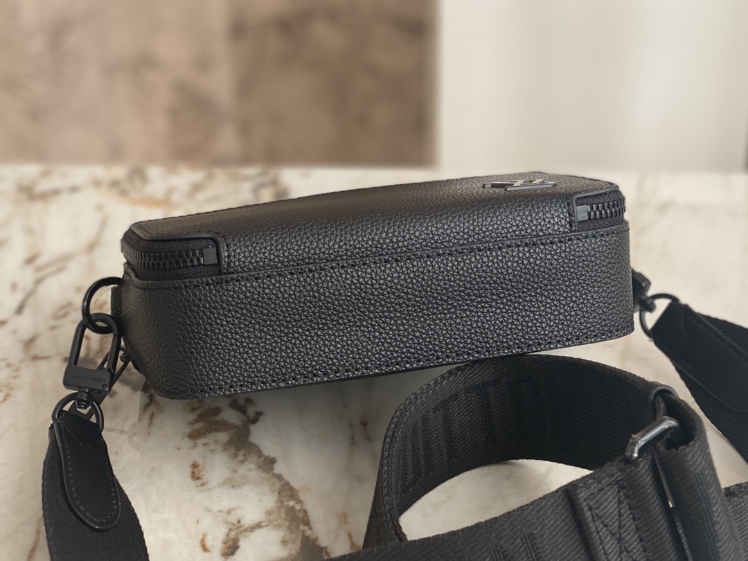 Top-Tier Original Quality] M59161 Black All-Leather Box Bag Series - Bag 6