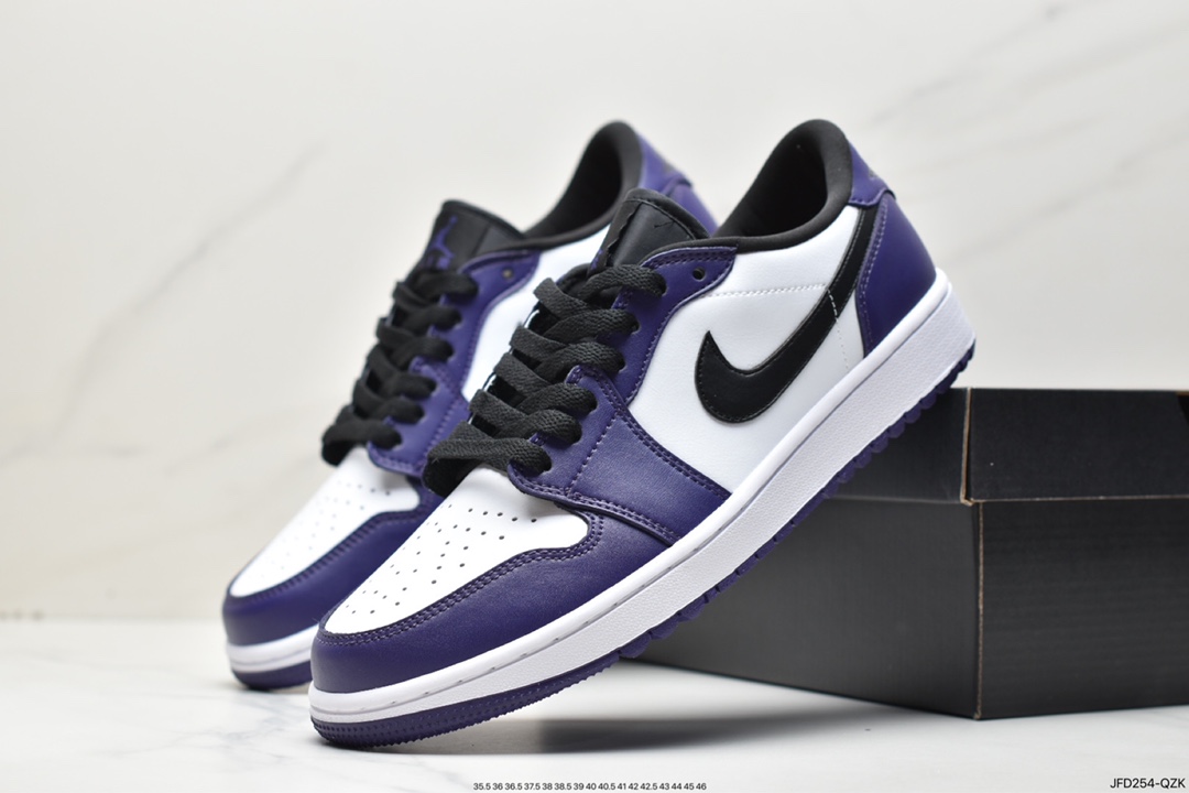 170 Air Jordan 1 Low Golf 白黑紫 DD9315-105