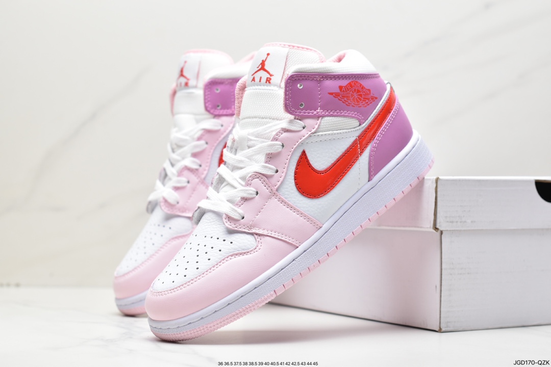 180 乔丹Air Jordan 1 Mid AJ1 乔1 中帮复古文化百搭休闲运动篮球554724-411