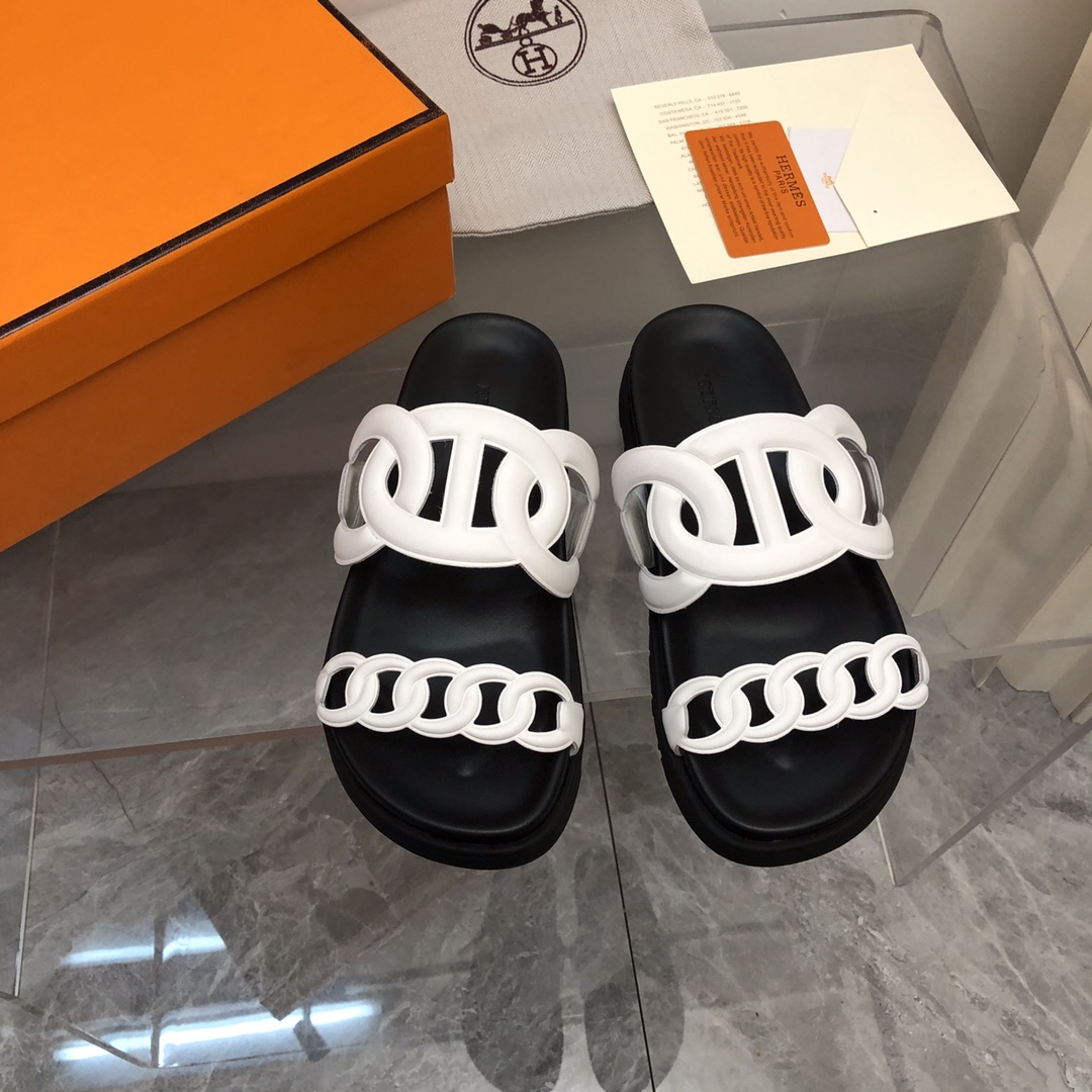 Hermes Vendita
 Scarpe Sandali Pantofole Pelle bovina di pecora