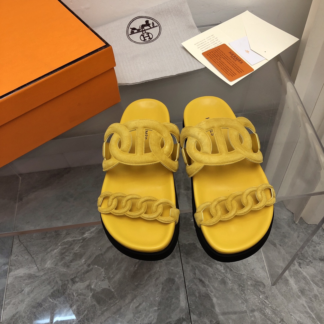 Hermes Negozio
 Scarpe Sandali Pantofole Pelle bovina di pecora