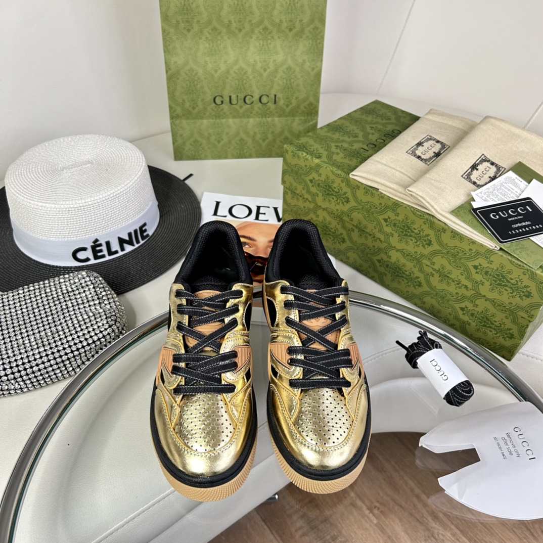 Gucci Shoes Sneakers Unisex Basket Low Tops