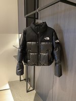 The North Face Clothing Down Jacket White Duck Down Winter Collection Vintage