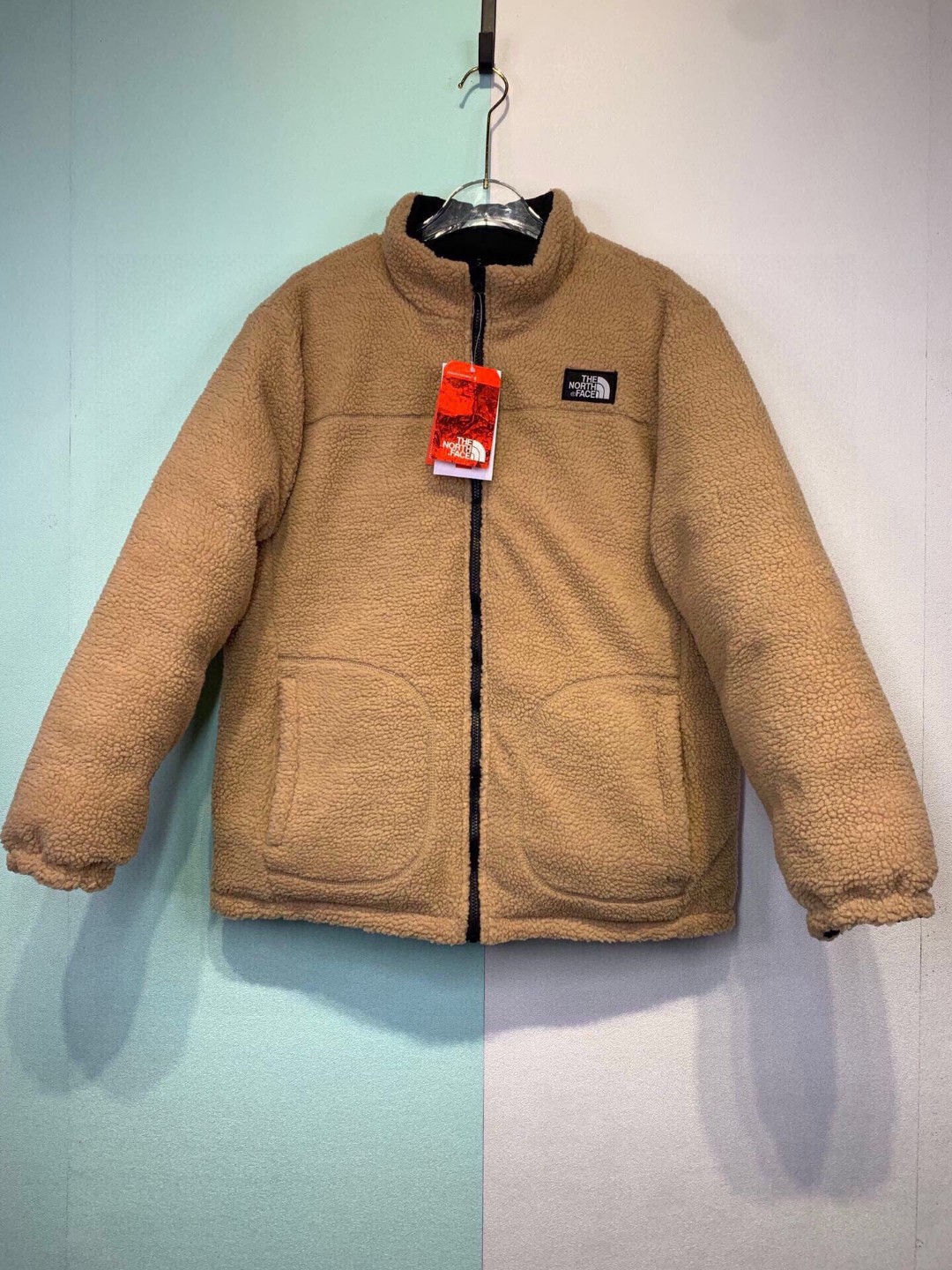 220 北面 THE NORTH FACE 双面穿运动休闲加厚保暖羊羔绒棉服