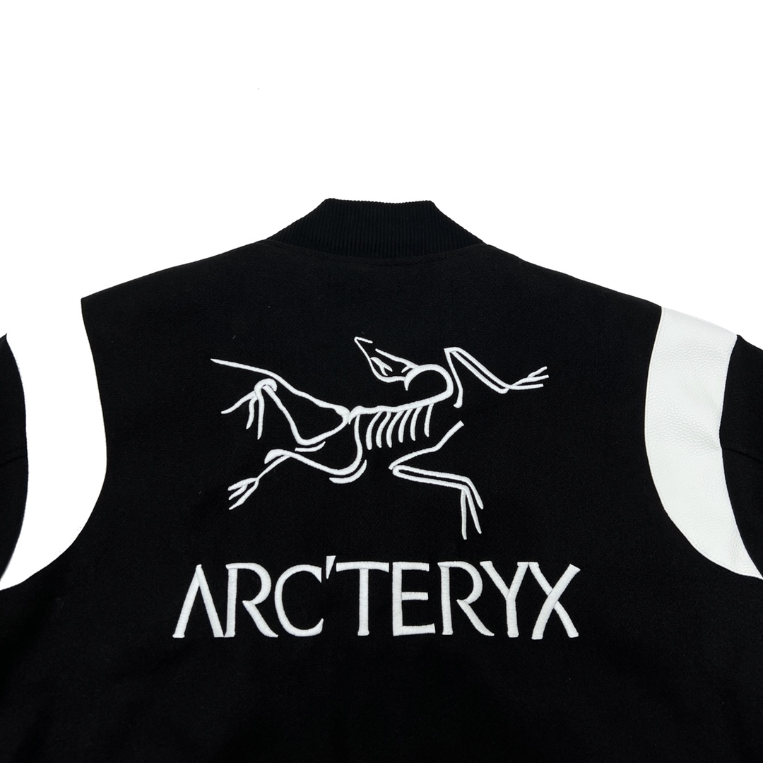 360 Arc'teryx 22FW 始祖鸟 22FW刺绣LOGO绣棒球服夹克外套