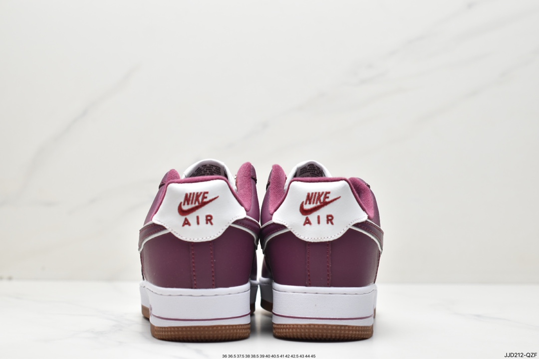 130 NK Air Force 1’07 Low LX”Red wine/White/Gum”空军一号DQ7659-102