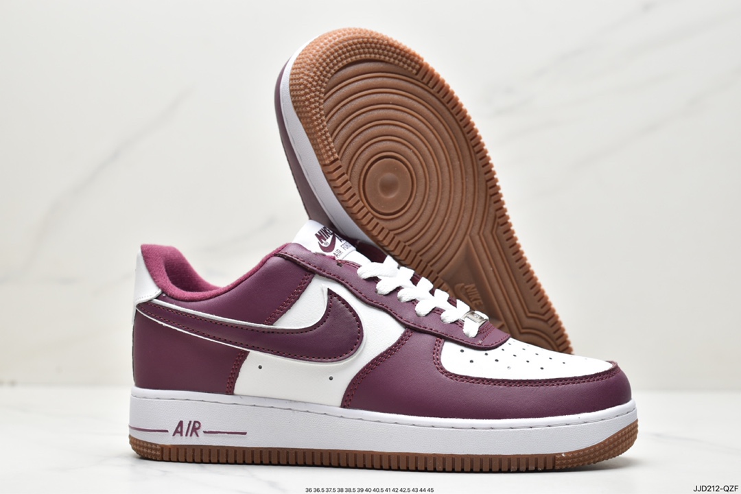 130 NK Air Force 1’07 Low LX”Red wine/White/Gum”空军一号DQ7659-102