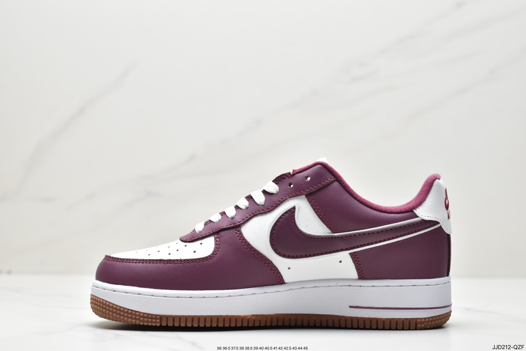 130 NK Air Force 1’07 Low LX”Red wine/White/Gum”空军一号DQ7659-102