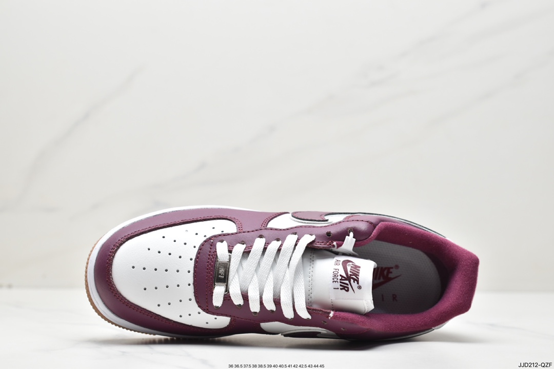 130 NK Air Force 1’07 Low LX”Red wine/White/Gum”空军一号DQ7659-102