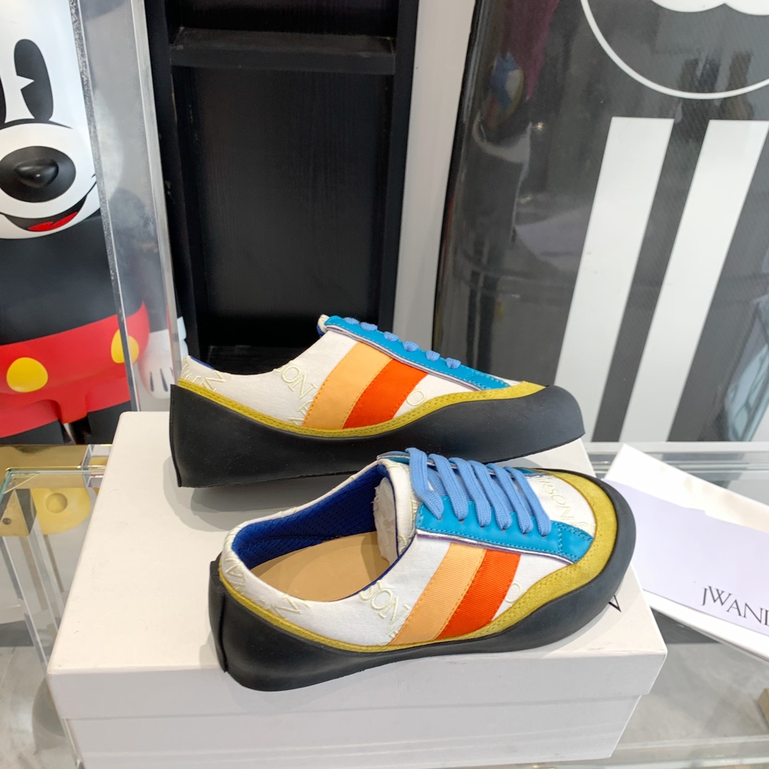JW Anderson Lovebirds Embroidered Canvas Recreational Shoes: Unisex Top Editions, Same Details - 图片 8