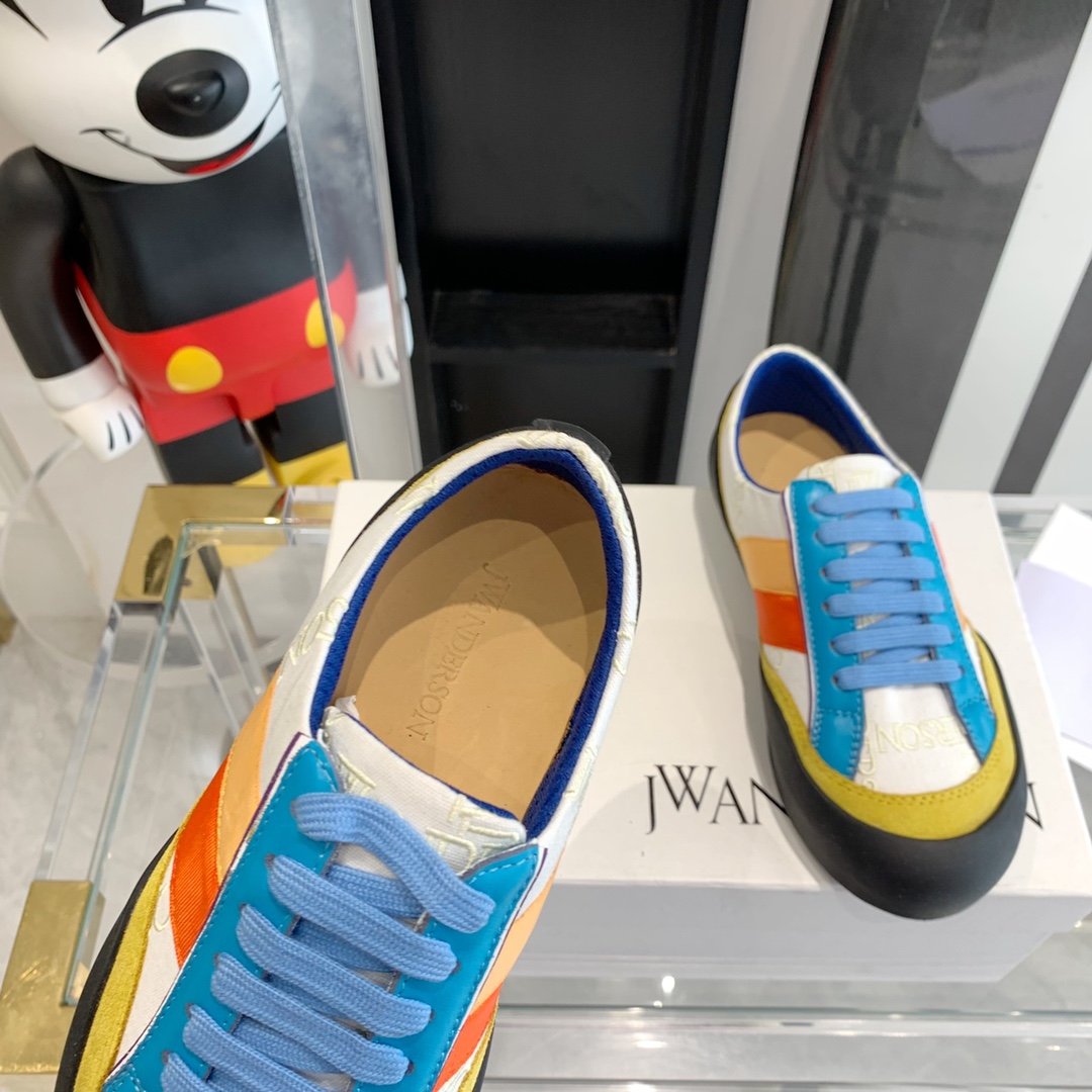 JW Anderson Lovebirds Embroidered Canvas Recreational Shoes: Unisex Top Editions, Same Details - 图片 5