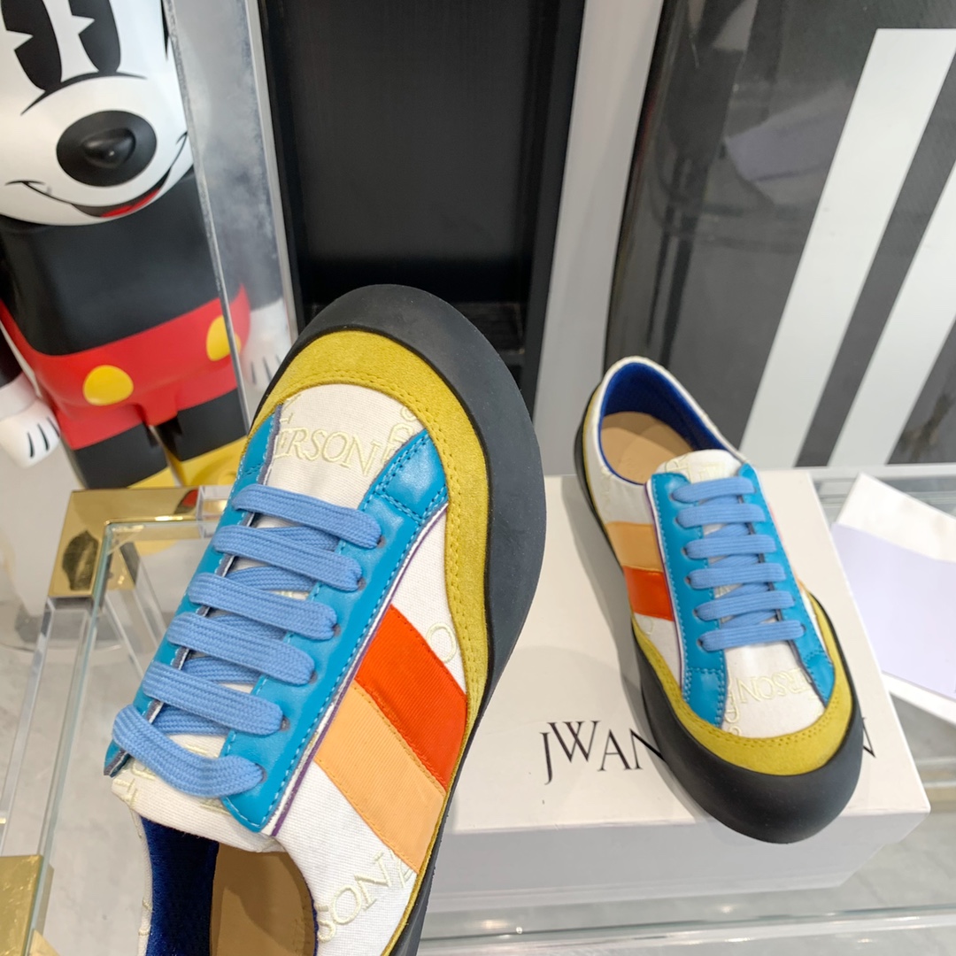 JW Anderson Lovebirds Embroidered Canvas Recreational Shoes: Unisex Top Editions, Same Details - 图片 7