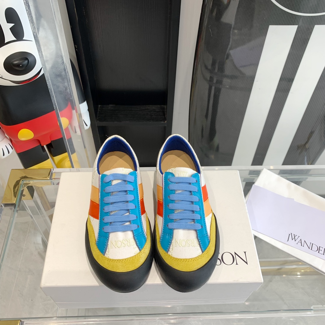 JW Anderson Lovebirds Embroidered Canvas Recreational Shoes: Unisex Top Editions, Same Details