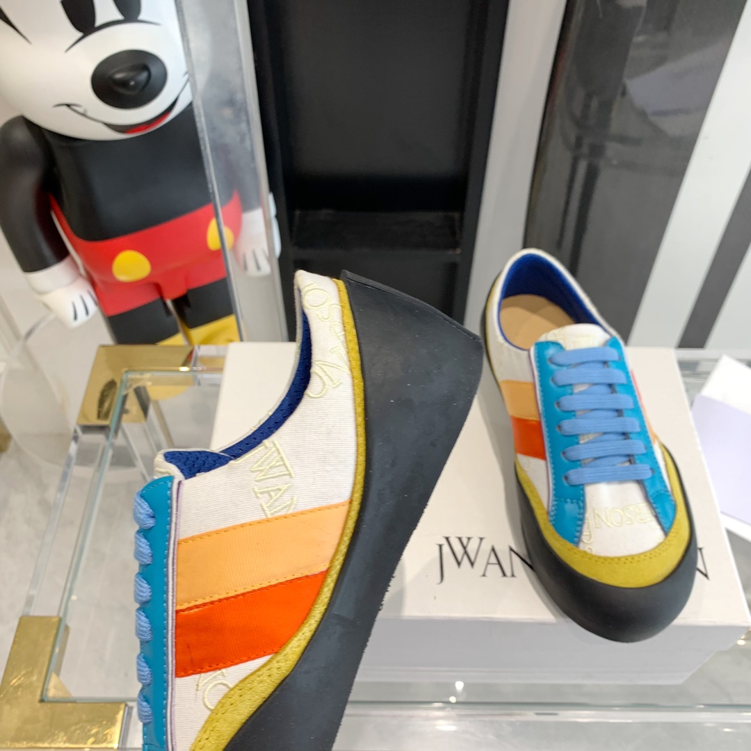 JW Anderson Lovebirds Embroidered Canvas Recreational Shoes: Unisex Top Editions, Same Details - 图片 4