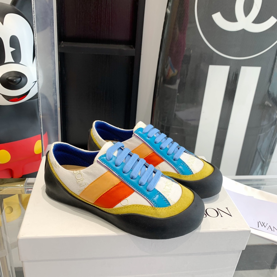 JW Anderson Lovebirds Embroidered Canvas Recreational Shoes: Unisex Top Editions, Same Details - 图片 3
