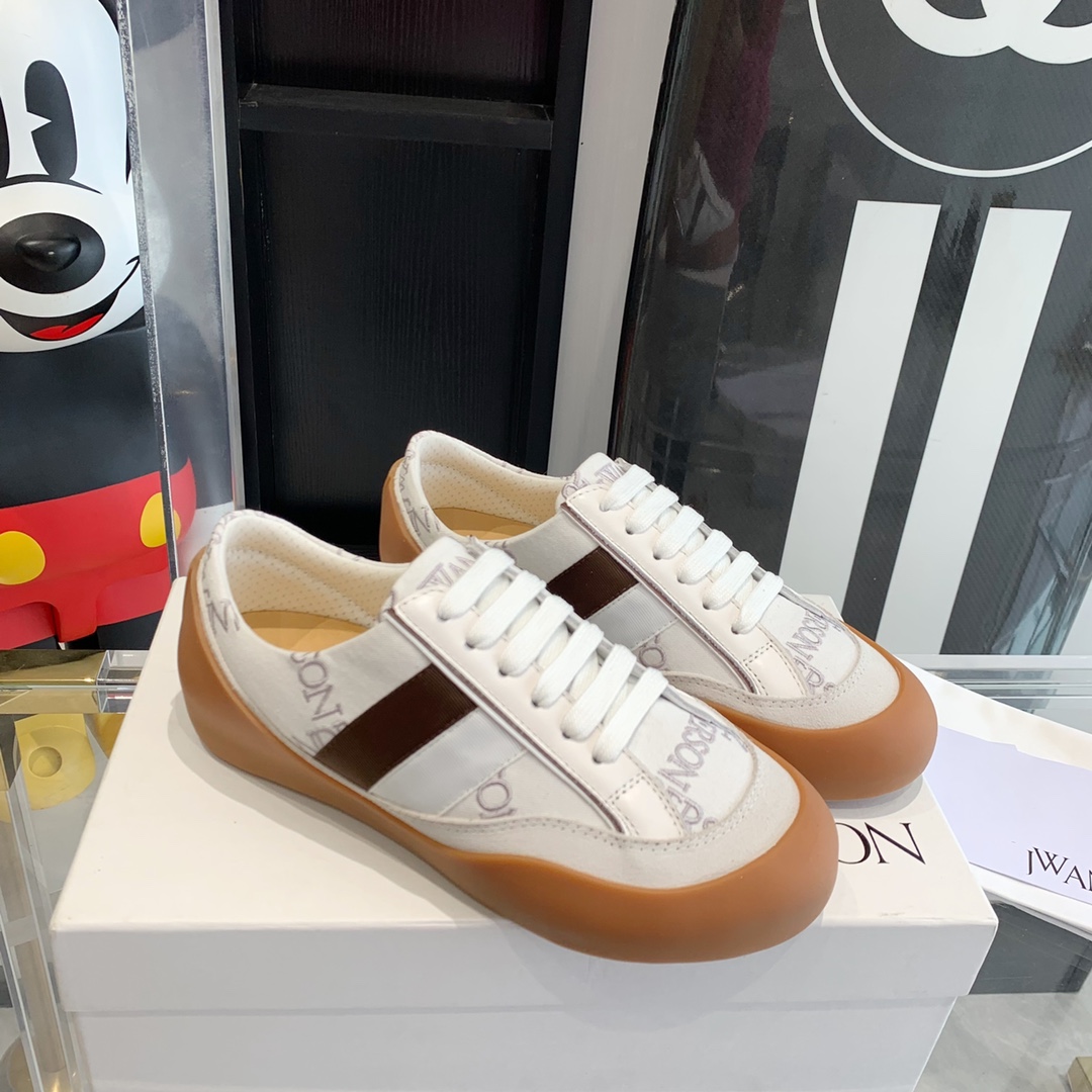 JW Anderson Embroidered Canvas Recreational Shoes for Couples, Top Editions, Unisex Design - 图片 3