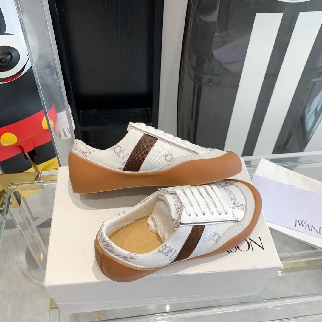 JW Anderson Embroidered Canvas Recreational Shoes for Couples, Top Editions, Unisex Design - 图片 8