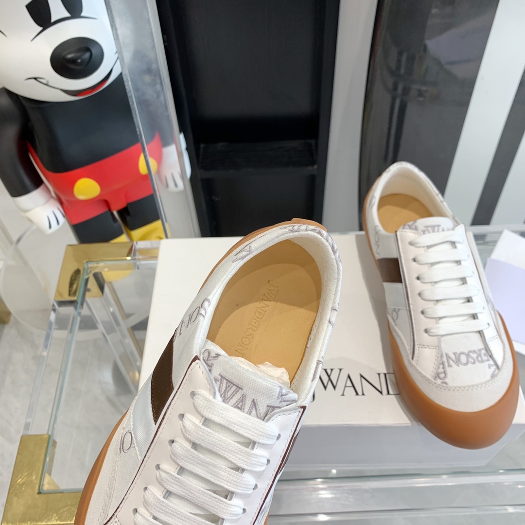 JW Anderson Embroidered Canvas Recreational Shoes for Couples, Top Editions, Unisex Design - 图片 5